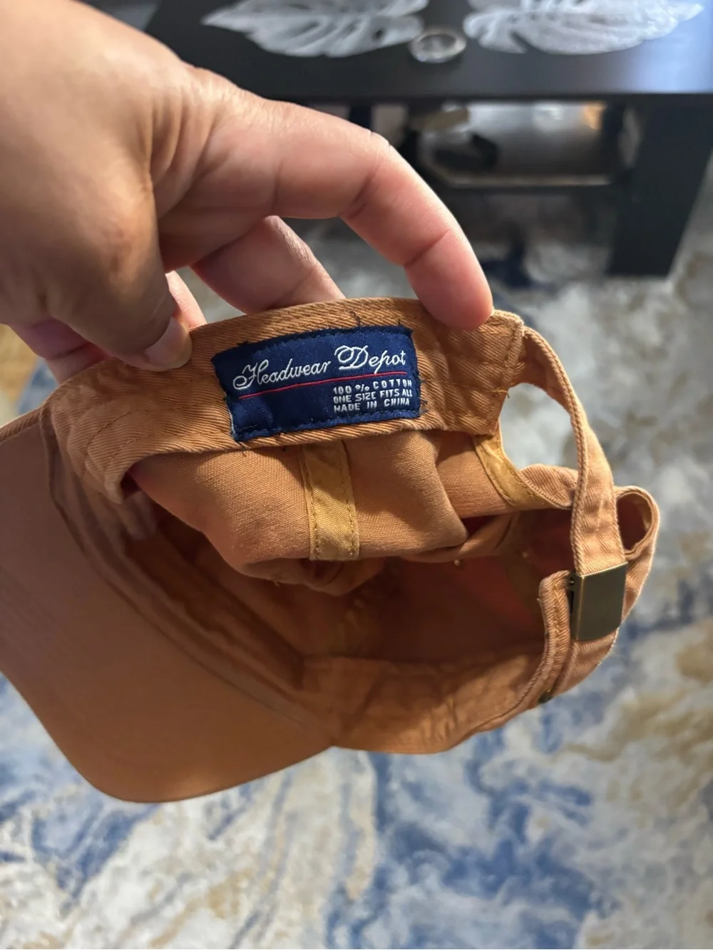 Classic Tan Cotton Baseball Cap
